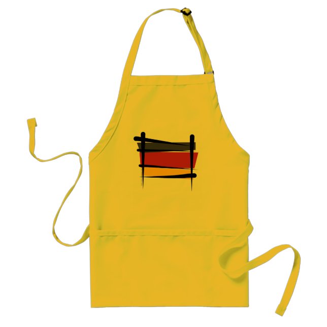 Germany Brush Flag Standard Apron (Front)