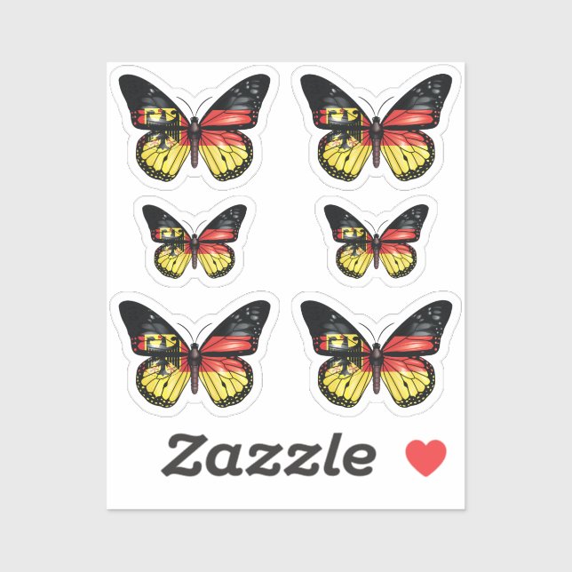 Germany butterfly monarch flag (Sheet)