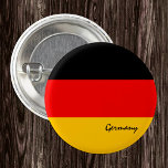 Germany button, patriotic German Flag fashion 1 Inch Round Button<br><div class="desc">Buttons: Patriotic Germany & German Flag - love my country,  travel,  holiday,  national patriots / sports fan</div>