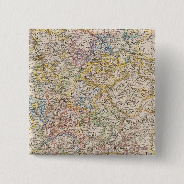 Germany by Rudolf von Habsburg 2 Inch Square Button (Front)