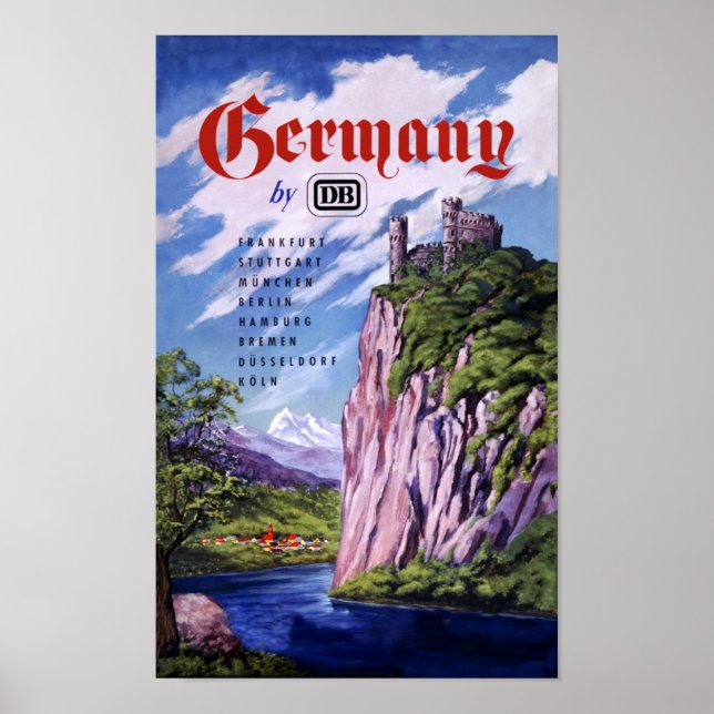 Germany by Train Poster (Front)