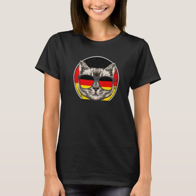 Germany Cat Germany German T-Shirt (Front)