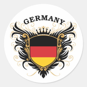 Germany Classic Round Sticker