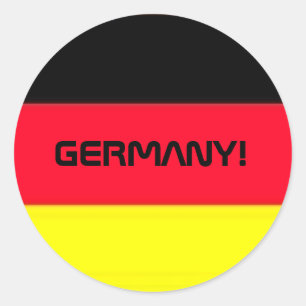 GERMANY! CLASSIC ROUND STICKER