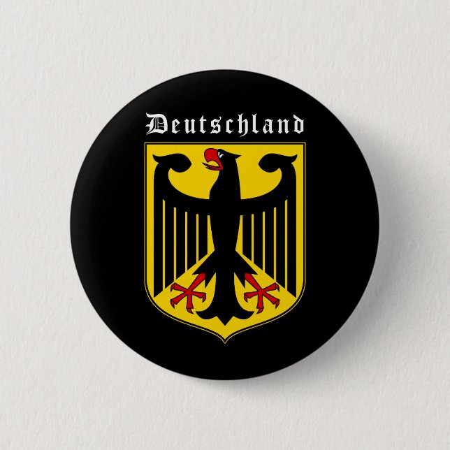 Germany Coat of Arms 2 Inch Round Button (Front)
