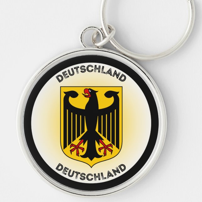 Germany Coat of Arms Circle Shape Keychain (Front)