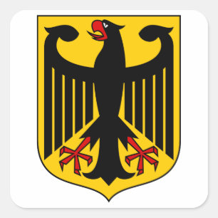 Germany Coat of Arms Square Sticker