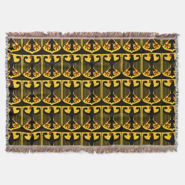 Germany Coat of Arms Woven Throw Blanket (Front)