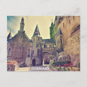 Germany Cochem Castle Travel Photo Postcard