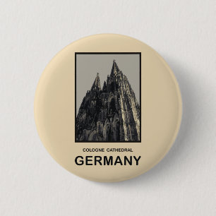 Germany Cologne Cathedral 2 Inch Round Button