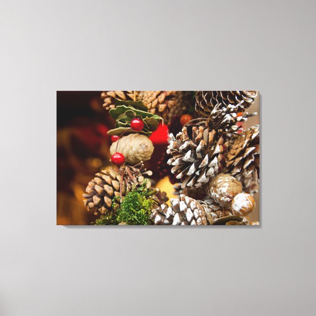Germany, Cologne. Cologne Cathedral Christmas Canvas Print (Front)