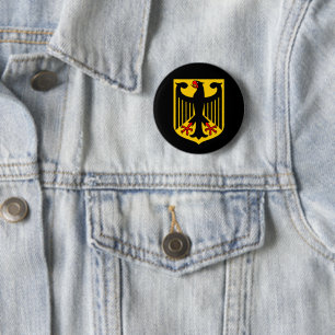 Germany country coat arms symbol emblem eagle 2 inch round button
