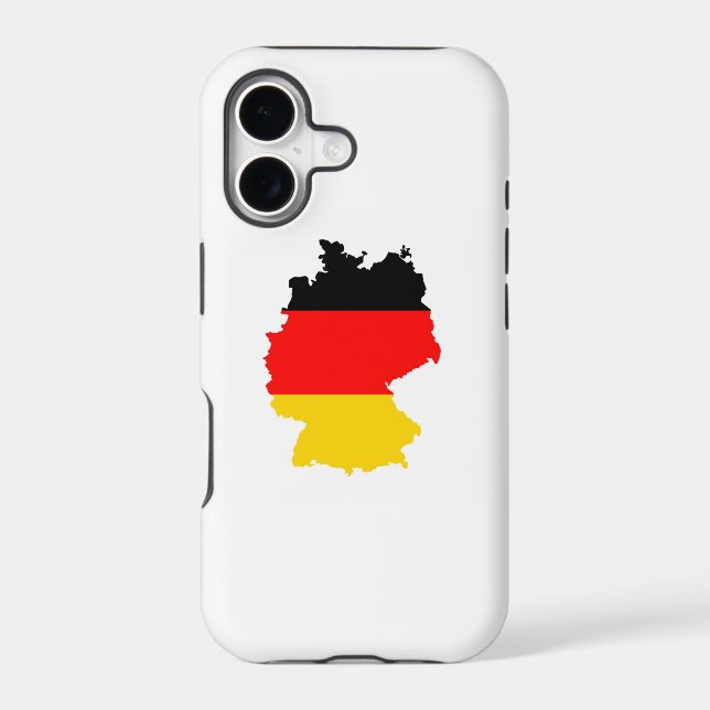 germany country flag map shape german (Back)