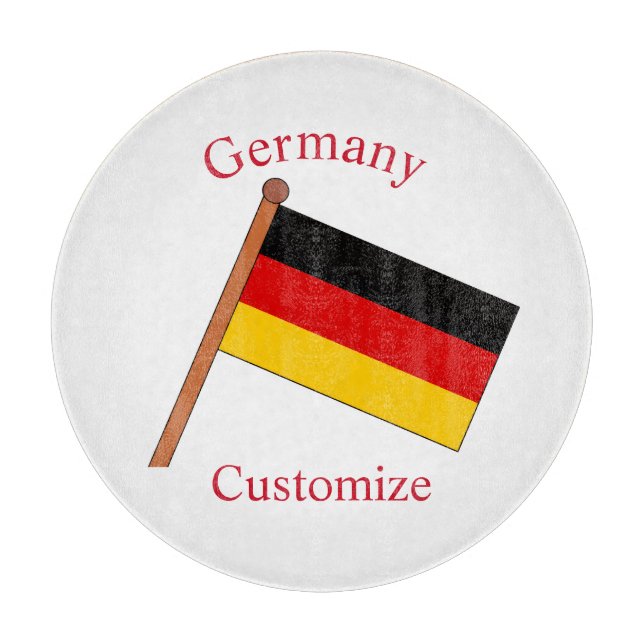 Germany Country Flag Thunder_Cove Cutting Board (Front)