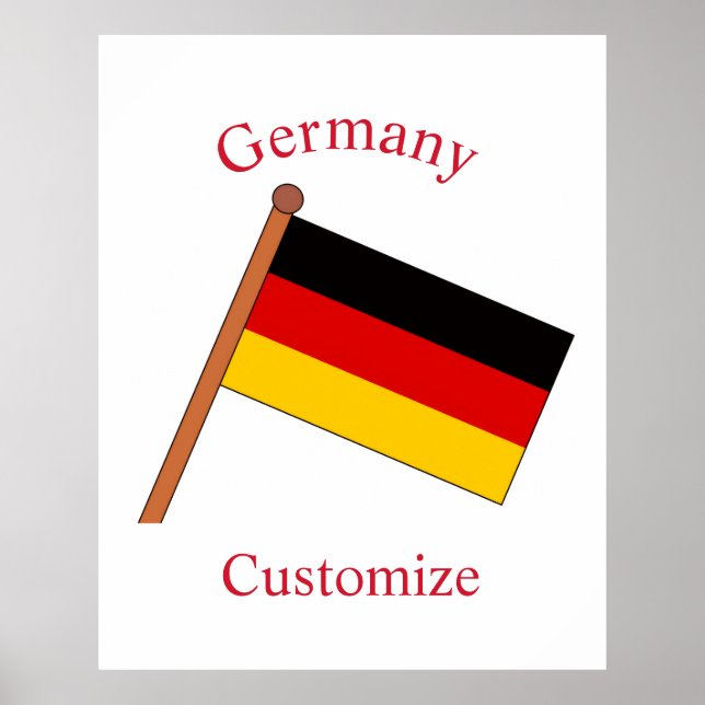 Germany Country Flag Thunder_Cove Poster (Front)