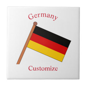 Germany Country Flag Thunder_Cove Tile