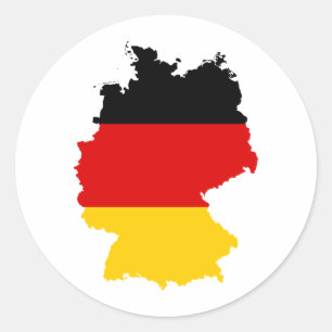 Germany DE Classic Round Sticker