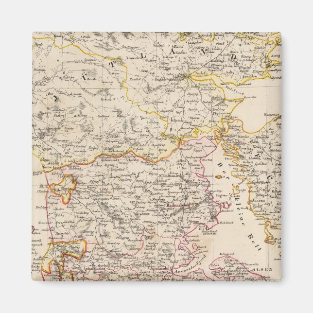 Germany, Denmark Magnet (Front)