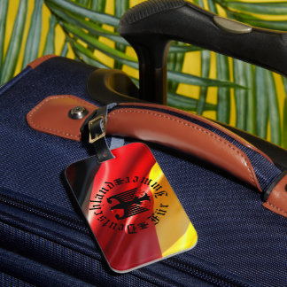 Germany/Deutschland Forever/black eagle/flag Luggage Tag