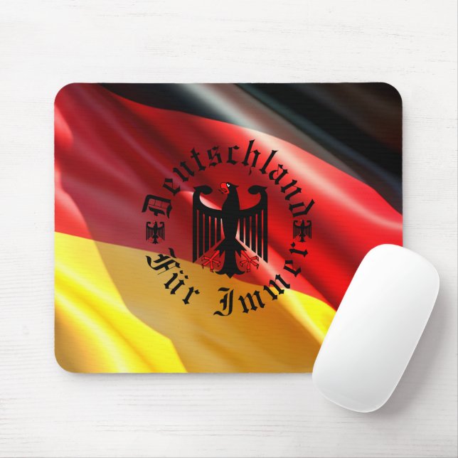 Germany/Deutschland Forever/black eagle/flag Mouse Pad (With Mouse)