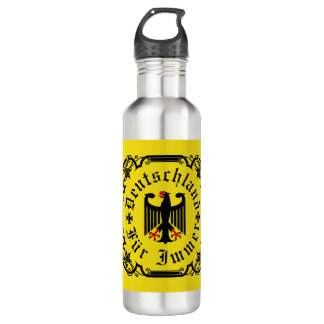Germany/Deutschland Forever/black eagle/iron cross 710 Ml Water Bottle