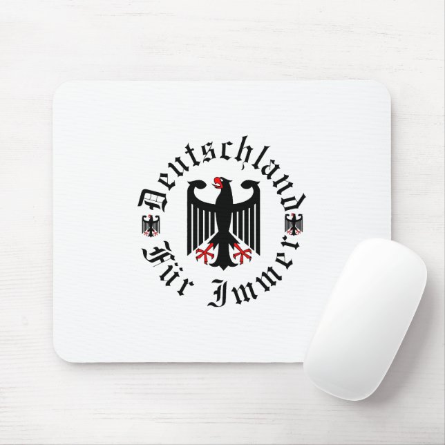 Germany/Deutschland Forever/federal black eagle Mouse Pad (With Mouse)