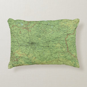 Germany eastern section accent pillow