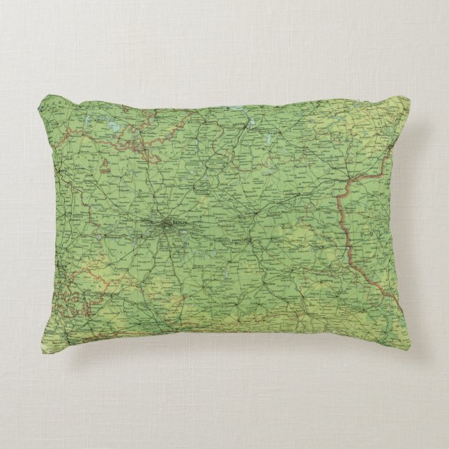 Germany eastern section accent pillow (Front)