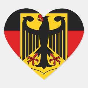 germany emblem heart sticker