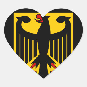 germany emblem heart sticker
