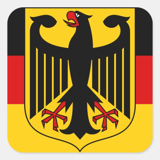 germany emblem square sticker (Front)