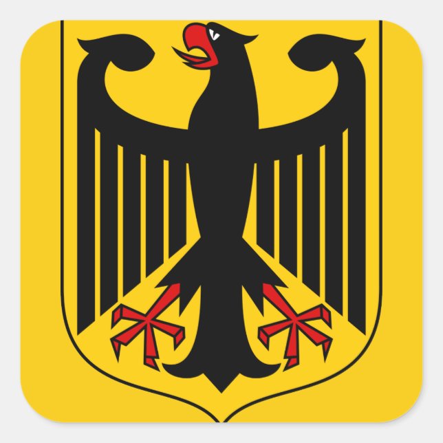 germany emblem square sticker (Front)