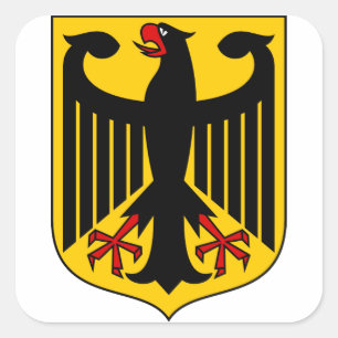 germany emblem square sticker