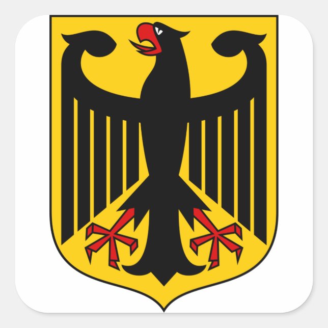 germany emblem square sticker (Front)