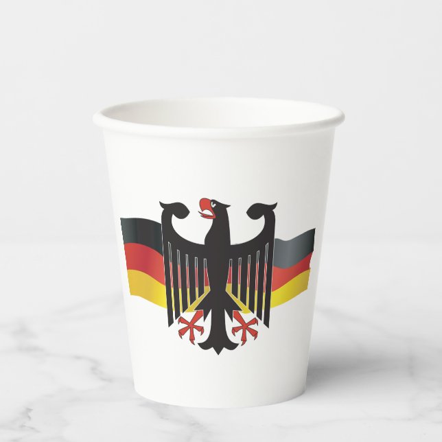 Germany Federal Eagle Coat of Arms Paper Cups (Front)