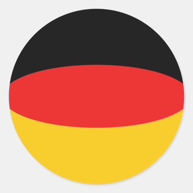 Germany Fisheye Flag Sticker (Front)