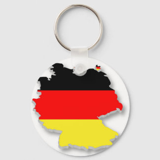 Germany Fla in the Shape of Germany Keychain
