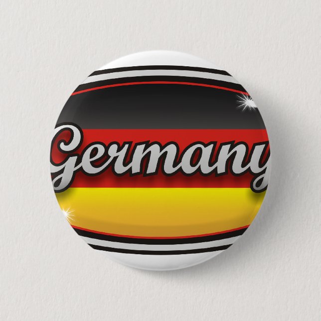 Germany flag 1 2 inch round button (Front)