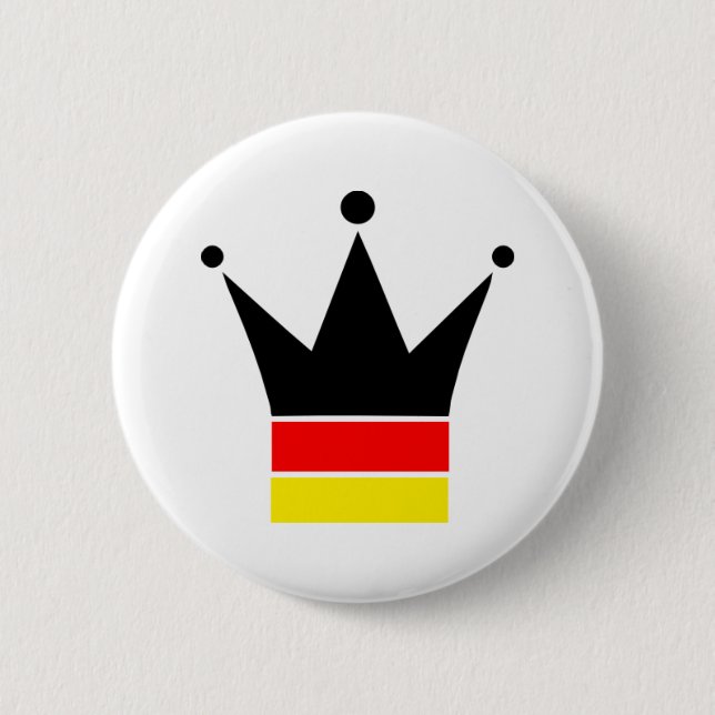 Germany Flag 2 Inch Round Button (Front)