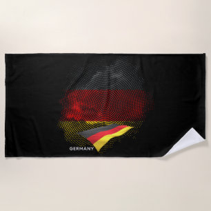 Germany flag beach towel