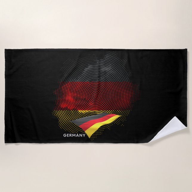 Germany flag beach towel (Front)