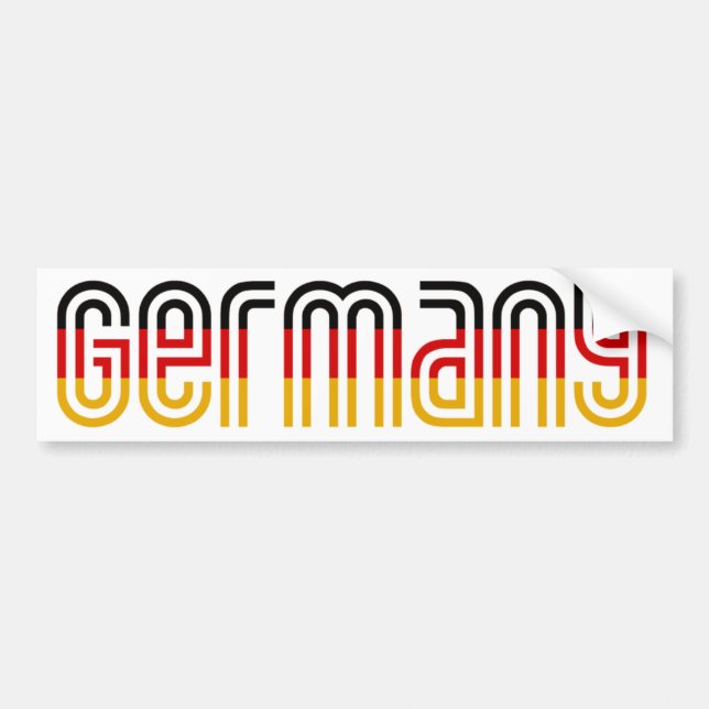 Germany Flag! Bumper Sticker (Front)