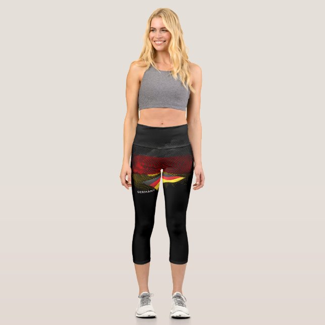 Germany flag capri leggings (Front)