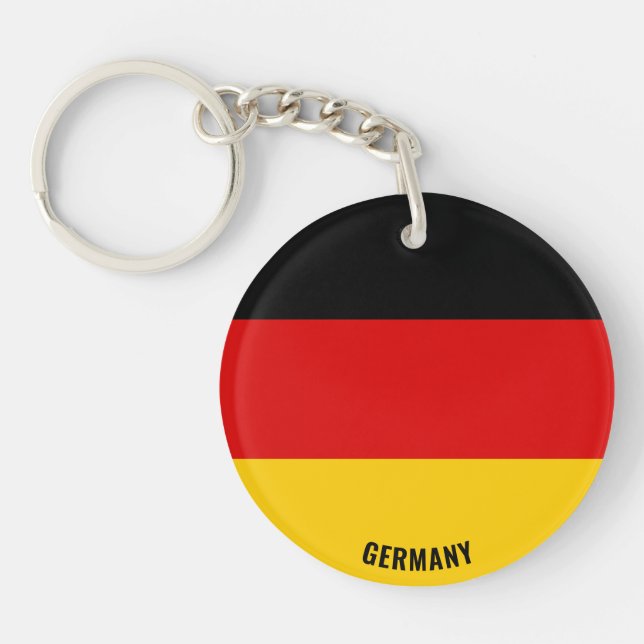 Germany Flag Charming Patriotic Keychain (Front)