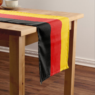 Germany Flag Colours Black Red Gold National Pride Medium Table Runner