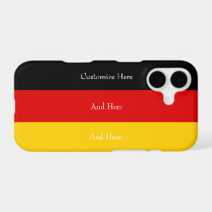 Germany Flag Colours Black Red Gold Personalized C