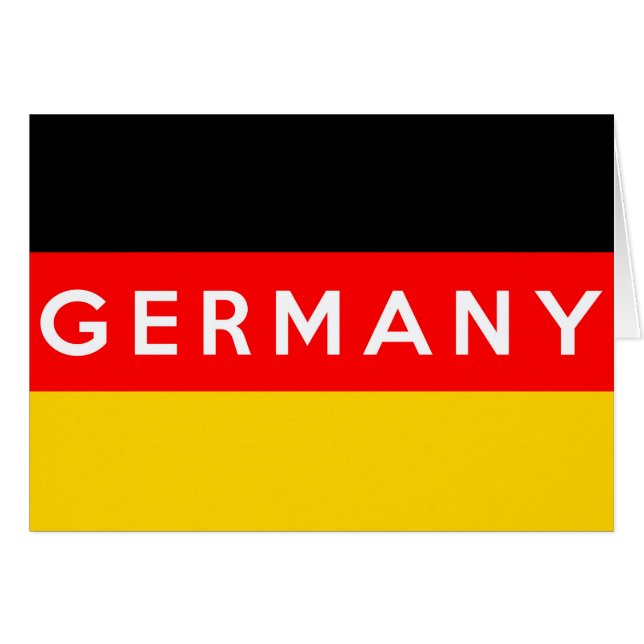 germany flag country text name (Front Horizontal)