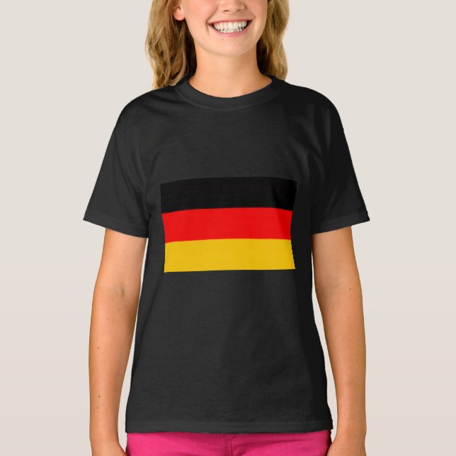 Germany Flag Design T-Shirt (Front)
