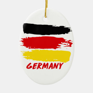 Germany flag designs ceramic ornament