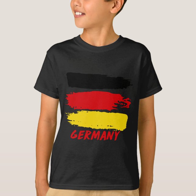 Germany flag designs T-Shirt (Front)